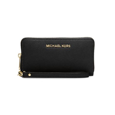 michael michael kors large flat multi function phone wallet|michael kors jetsetter wallet.